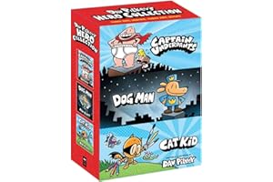 Dav Pilkey's Hero Collection: 3-Book Boxed Set (Captain Underpants #1, Dog Man #1, Cat Kid Comic Club #1)