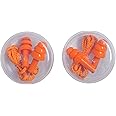 Flying CLOUDS Soft Silicone Noise Reduction Ear Plugs for Sleeping, Meditation, Swimming Adult and Child, Combo Pack of "2 Pairs", Reusable Earmuff (Orange)