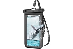 YOSH Pochette Étanche Smartphone, IPX8 Pochette Etanche pour iPhone 17 16 15 14 13 12 11 Pro Max Samsung S24 S23 S22 Ultra A15 A55 Xiaomi Redmi, Protection Telephone Eau Jusqu'à 7,0 Pouces, Noir