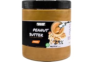 Golden Body Nutrition - Burro di arachidi, Peanut Butter 100%. Basso Contenuto di Zuccheri - 500 g Peanut Butter Naturale e Vegano - Crema di Arachidi Spalmabile Senza Olio di Palma (1000 g, Smooth)