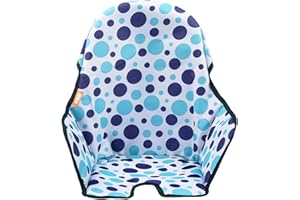 TAOLE Fundas De Asiento Para Trona | Funda Para Trona De Bebé Plegable Lavable | Cojín Para Asiento De Silla De Comedor Para Bebé | Cojín Para Trona, Inserto Acolchado De Algodón