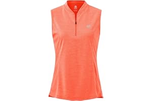 MoFiz Top Femme sans Manches Débardeur Sport T Shirt Respirant avec Fermeture éclair