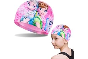 UHDS Cuffia Piscina Bambino, Cuffie Piscina Bambini, Cuffia da Nuoto Unisex, Cuffia da Nuoto da Cartone Animato per Studenti per Bambini