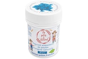Les pâtes de Léonard - Colorant Alimentaire en Poudre Bleu pour Pates Fraiches & Raviolis - Colorant Spaghettis, Tagliatelles, Cuisine Italienne - Colorant Comestible - LPDL206