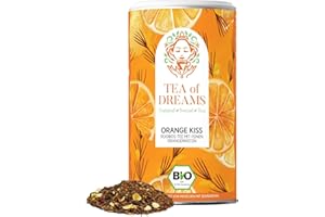 ‎TEA OF DREAMS Rooibostee Bio | "Orange Kiss" Rooibostee mit einem Hauch Orange | loser Tee | 160g