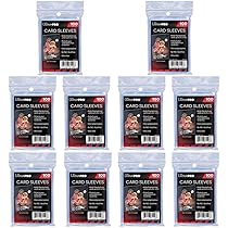 Jinhuaxin Protège Carte, Pochette Carte Individuel, Transparentes Pochettes Sleeves Protèges