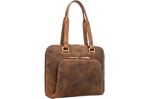 STILORD 'Hermione' Business Bag 13,3' Women Leather Office Bag Briefcase Notebook Bag Document Bag Women Genuine Leather Vintage