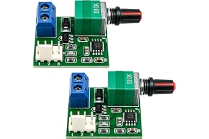 2 st PWM-fläkthastighetsregulator, 12 V, 4-stifts roterande potentiometer, LED-indikator, tysta regulator, PC-fläktar, CPU-fl