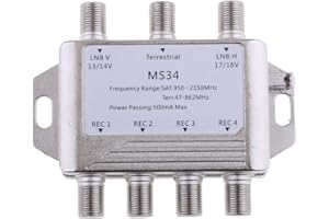 prasku MS34 3X4 LNB FTA 4 Salidas LNBF Dish