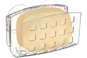 INTERDESIGN iDesign 24200Eu Porte-Savon à Ventouses Transparent