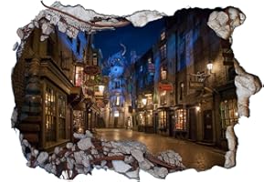 CHICBANNERS 3D Wall Smash V203 Sticker mural autocollant Taille L 1000 mm x 600 mm Stickers Muraux 3D fenêtre XXL Autocollants DIY Poster Vinyle Papier Peint Wall Stickers Chambre Enfant Bébé Garçon Decoration