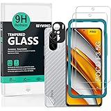 Ibywind Schutzfolie kompatibel mit Poco F3 5G/Xiaomi Mi 11i 5G,mit Metall Kamera Schutzfolie,Keine Blase,Kratzfest