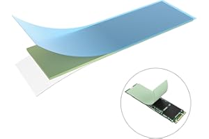 Akasa M.2 SSD Thermal Pad | 70X20X1mm | Non-electrically and Non-corrosive conductive Thermal Pads | For M.2 2280 SSD,CPU, GPU, RAM, SSD and LED’s | AK-TT140-01