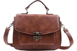 LUI SUI Women Retro Handbag Stylish Messenger Satchel Purse Bag Classic Vintage Top Handle Bags for Girls