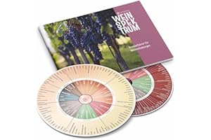 ‎DIMONO Wein Aromen-Rad Deluxe - Der Ultimative Weinführer Guide für Weintrinker - jedes Aroma genau erkennen für Weinproben, Weinatlas für Liebhaber & Sommelieres