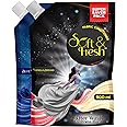 Soft & Fresh combo Pack of Blue Wave & Vanilla Dreams 2X900ml, best Fabric Conditioner softener increase Freshness and softness 900ml refill pouch Pack of 2