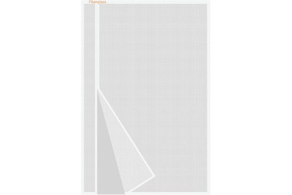 Risareyi Mosquitera Puerta Magnetica 140x225cm, Apertura Lateral Cortina Magnética Puerta Exterior Corredera para Balcon, Mosquitera con Imanes de Malla de Fibra de Vidrio Antimosquitos,Blanco