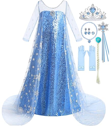 Lito Angels Déguisement Robe Violette Princesse Elsa Reine Des Neig 2 Costume Enfant Filles Taille 2 3 Ans Amz B08ydfhz93