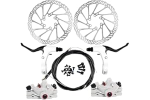 ‎YORBAY Yorbay Fahrrad Scheibenbremse Set, 160mm Scheiben und vorne hinten Bremse mit BB5 Bremsbeläge und Kabel