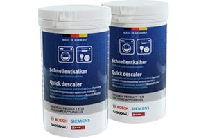 RELIAPART (2 Pack) Original Descaler 250g for Bosch Siemens Washing Machines and Dishwashers – Removes Limescale, Improves Efficiency, For Bosh Appliance Cleaner