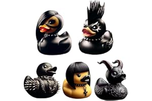 JINGAN Duckieville Ente | Duckieville Enten Statue | Satan Enten Gothic Punk Enten | Entenstatue Aus Kunstharz | Tierfigur Gothic Entenstatue | Sammelfiguren Satan Ente, IAR2BX33ZHKC5WTFFC8