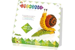 CreativaMente Lumaca Origami 3D, Multicolore, Medio, 716