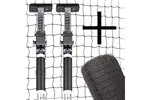 ALLEGRA Katzennetz für Balkon und Fenster, Katzenschutznetz mit Stangen Halterung, Set mit Netz Teleskopstange Spannstangen ohne Bohren zum Klemmen Drahtverstärkt Transparent Schwarz Grün