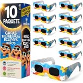 10 Solar Eclipse Glasses ISO 12312-2 Approved - Pack of 6 with 2 Photographic Lenses for Smartphone ISO Approved with CE Cert