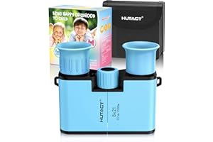 HUTACT Binocolo per Bambini e Adulti, 8 x 21 cm, Impermeabile, per Avventure all'Aperto, Bird Watching, Viaggi e Campeggio, Blu