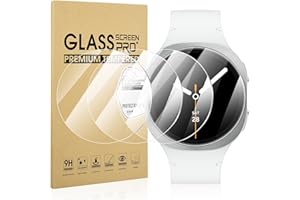 Diruite 4-Packs Tempered Glass for Samsung Galaxy Watch 8 40mm Screen Protector Cover HD Scratch-Resistant 9H Tempered Glass No Bubbles,40mm
