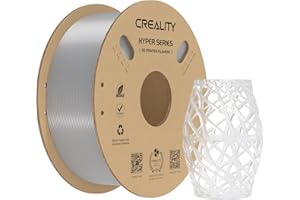 Creality Hyper PETG Filamente 1.75mm Trasparente per Stampante 3D Progettato per l'alta Velocità 30-600mm/s, 1kg(2.2lbs)/Spool, Precisione Dimensionale ± 0.03 mm