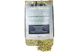 THE LITTLE HAY CO. Cotswold Sweet Hay | Dust Extracted | 4kg Bale | Rabbits, Guinea Pigs, Hamsters, Degus