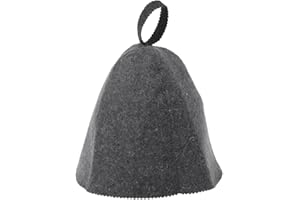 KAXILU Lazder Wool Felt Sauna Hat Anti Heat Russian Banya Cap for Bath House Head Protection