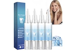 CHUNBIN 4Pcs Mullein Gum Repair Gel,Mullend Gum Repair Gel Treatment,Mullein Teeth Re/Pair G/el for Revitalizes Gu/ms and Whitens Teeth,Deeply Cleaning Gu/ms,Tee/th Whitening Ess/ence Pen,Protect&Oral Care
