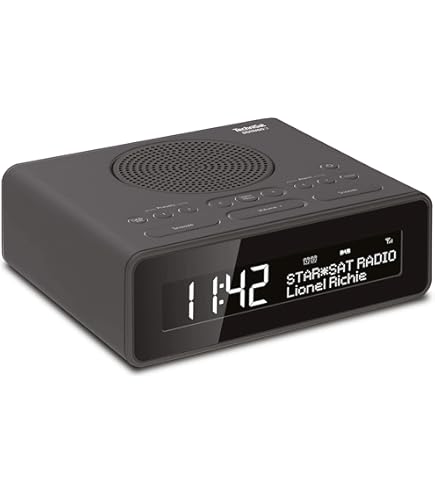 DISCORAMA Digital Radio Alarm Clock with LED Screen, FM Radio Alarm