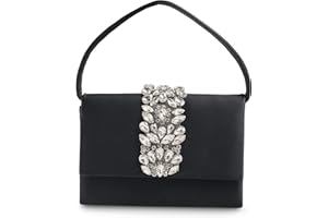 MICHELLE MOON - Pochette Donna Elegante per Matrimoni, Feste ed Eventi | Clutch con catena Tracolla, Ideale come Borsa Elegante Donna Cerimonia con Glitter o Borsa a Mano Donna per Occasioni Speciali