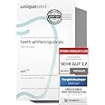 Uniquesmile Teeth Whitening Strips, Peroxide-free, Innovative Formula with Natural Ingredients (Economic Pack of 40 Pieces)
