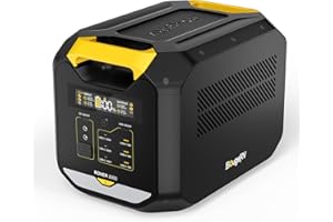 BougeRV ROVER2000 2008Wh Tragbare Powerstation mit 2200W Ausgang, Semi-Solid-Batterie mit 1 Std Schnellladung, Solar Generator mit 1500W PV-Anschluss für Stromausfälle, Camping, Wohnmobil, Haus