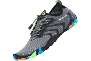 SAGUARO Badeschuhe für Herren Damen - 7/9 Drainagelöcher Schnelltrocknende rutschfest, Gr 35-48