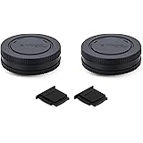 PROfezzion Kit Tappo Corpo E-Mount e Copriobiettivo Posteriore per Sony ZV-E1 ZV-E10 A6000 A6100 A6300 A6400 A6500 A6600 A510
