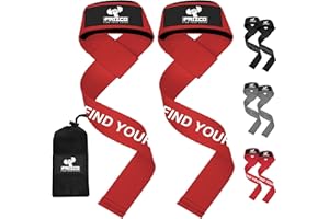 Frizco Weight Lifting Straps - Premium Neoprene Padded Heavy Duty Double Stitched Weight Lifting Gym Straps, Deadlift, Gym Accessories for Men and Women,Anti Slip100% cotton, Extra long length