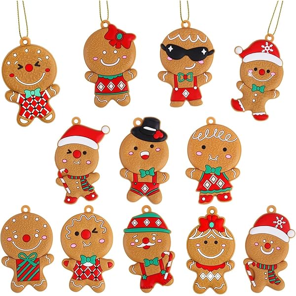 Décorations De Noël 3D Amusantes En Résine - Pendentifs Créatifs Pour Sapin, Voiture Et Maison