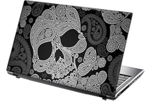 15.6 INCH TAYLORHE SKINS TaylorHe 13-14 inch Laptop Skin Vinyl Decal MADE IN ENGLAND Paisley Skull Cool Pic Goth Style