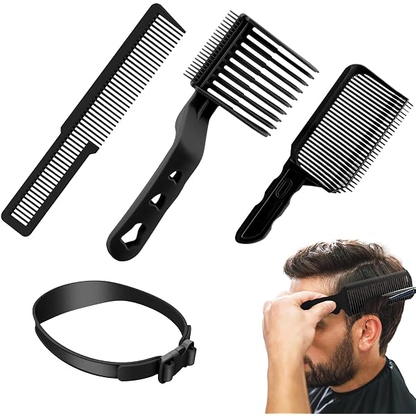 Verstellbarer Haarschneidekamm Für Fade-Schnitt – Übergangshilfe Für Herren, Friseure & Selbstschneider