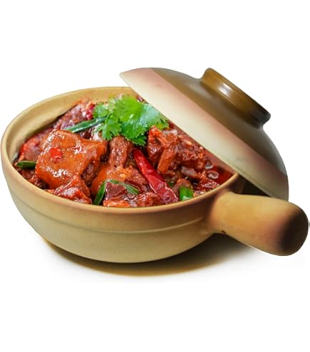 Keramik-Kasserolle Mit Deckel, 4,6 QT (ca. 4,3 L) – Ofenfest Bis 230°C, Für Eintöpfe, Suppen, Auflauf