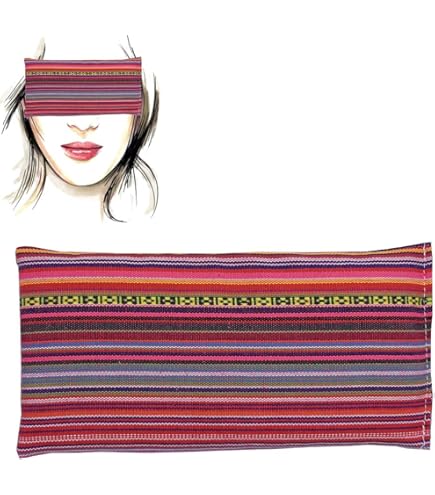 Pack 4 Cuscini Occhi Con Lavanda E Riso - Relax Totale Per Yoga, Meditazione E Sonno Profondo - Foto 6