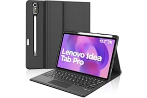 JADEMALL Tastiera con Trackpad per Lenovo Idea Tab Pro 12.7" 2025, Italiano QWERTY Tastiera Bluetooth Staccabile con Touchpad per Tablet Lenovo Idea Tab Pro 12.7" 2025, Nero