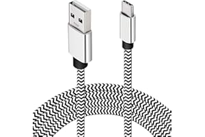 MANCRO Kabel USB C 4,5 m 1 opakowanie kabel USB typu C 15 m trwały bardzo długi nylonowy pleciony kabel do ładowania kompatybilny z Samsung S10 / 9 / S8Plus, Sony Xperia XZ, Pixel 2xl, Huawei P30 / 20 Mate30 / 20, przełącznik