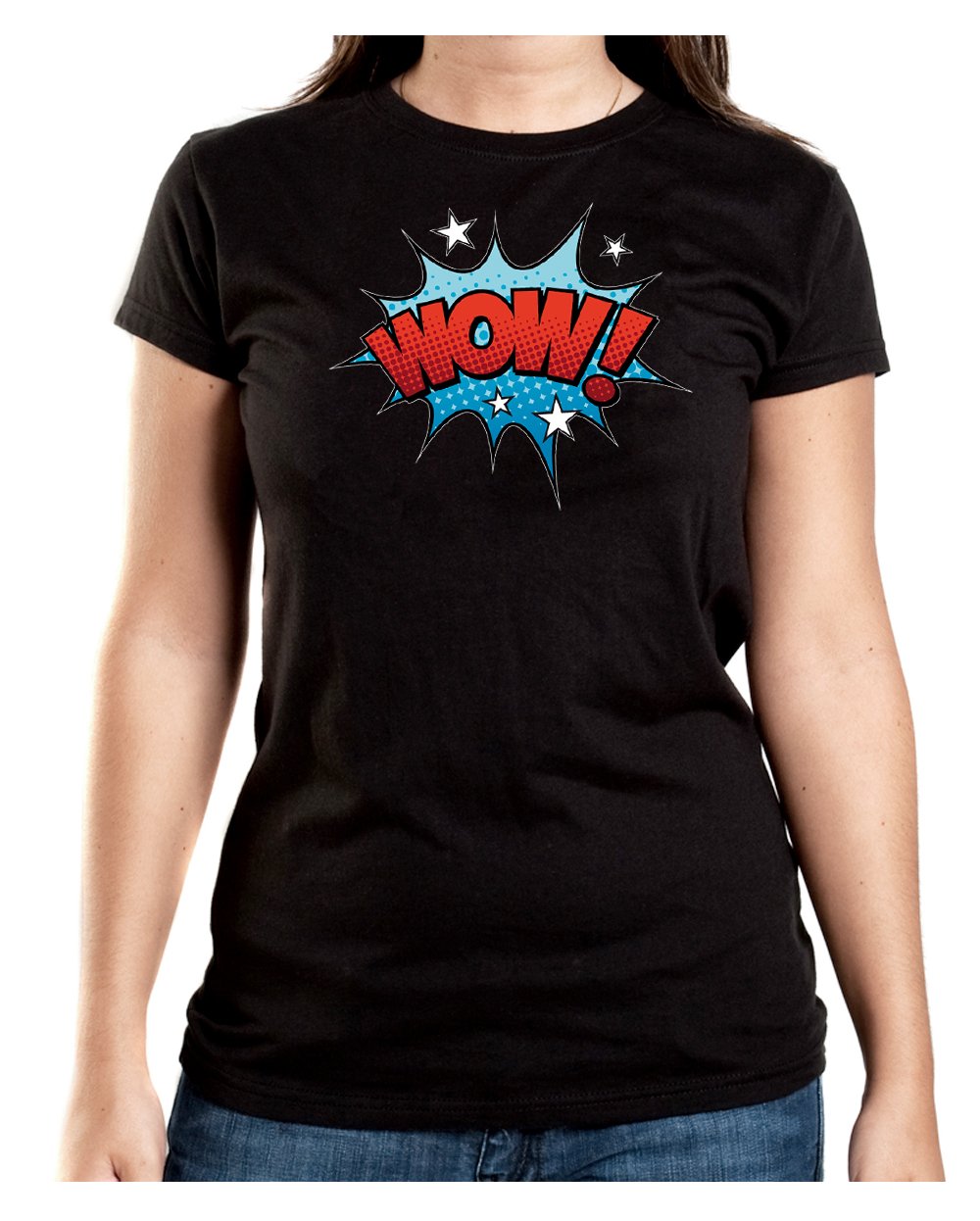 Certified-Freak-Wow-Comic-T-Shirt-Girls-Black-XXL