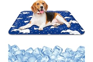 YAGE Mata chłodząca dla psów, mata chłodząca dla zwierząt domowych, samochłodząca podkładka żelowa, podkładka do spania dla psów, kotów w gorące lato, do klatki dla małych średnich psów i hodowli,